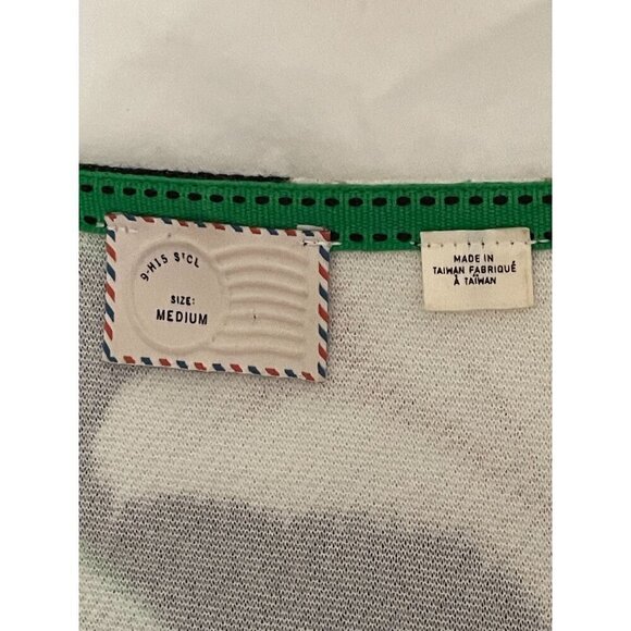 Anthropologie Vintage Style Postage Stamp tropical Floral Print Top - Picture 3 of 6